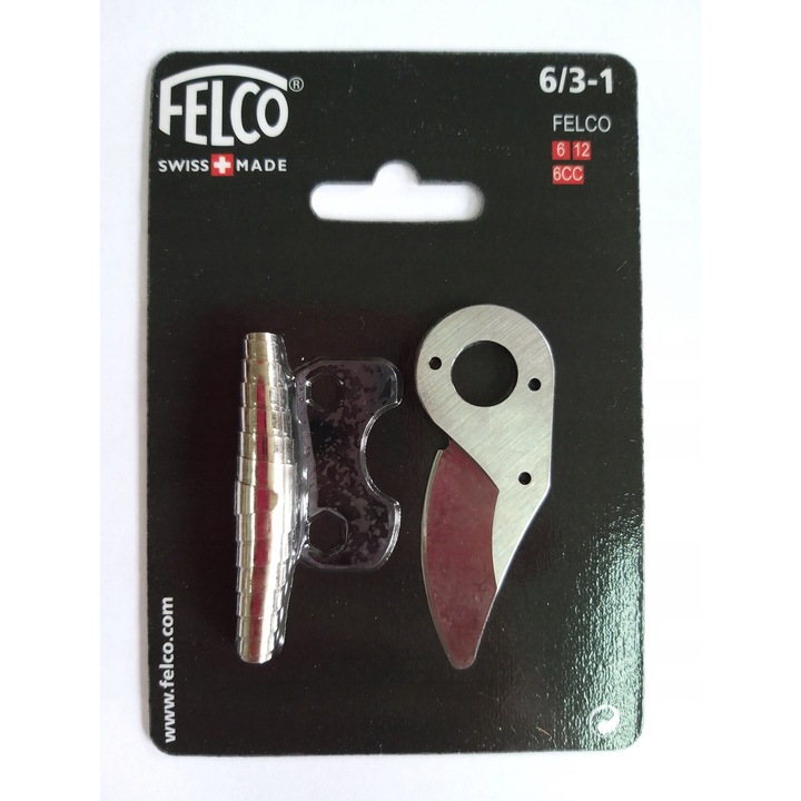 Felco 6 kerti metszőolló és Felco 601 élező készlet, ergonomikus, 2 darabos
