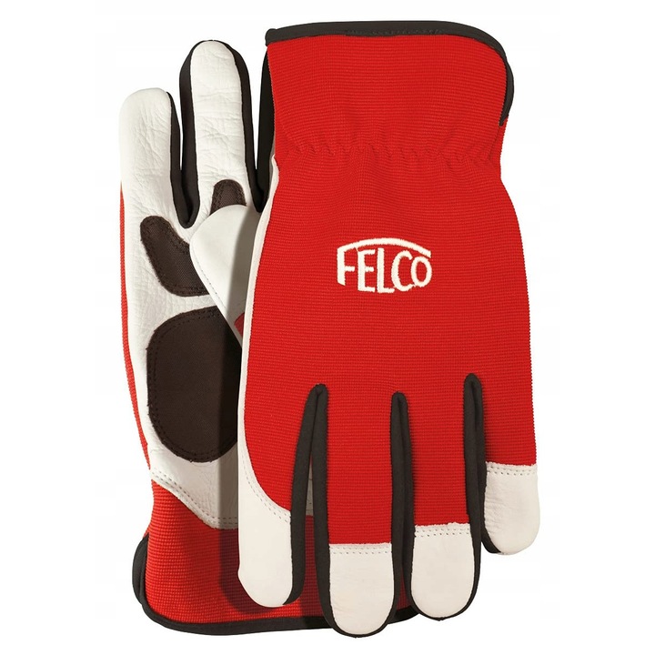 Védőkesztyű, Felco, 702-es modell, bőr, spandex, L méret