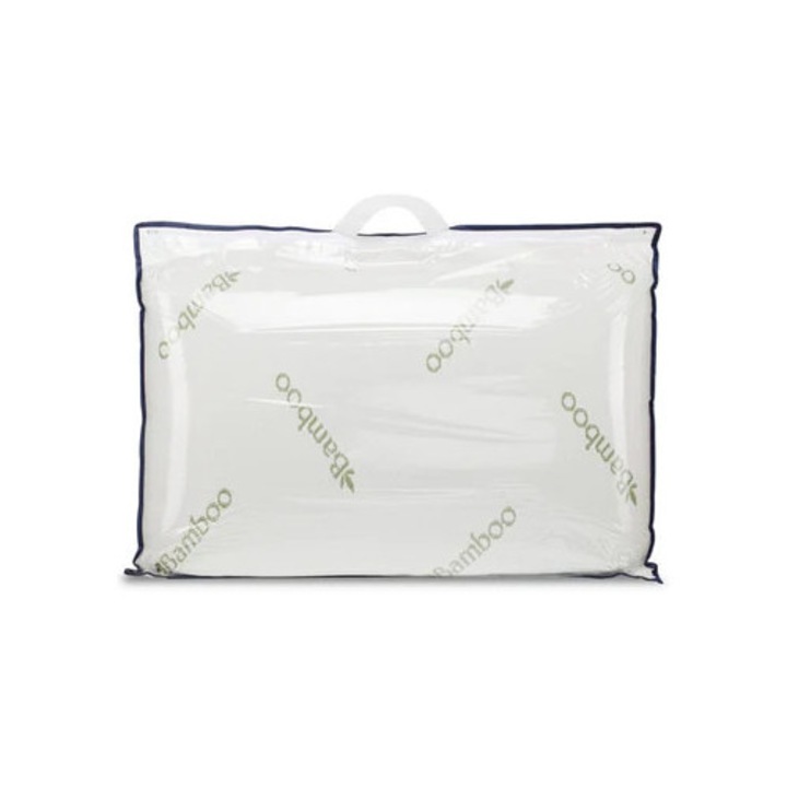 Set 2 Perne MHR 40x70 cm, Alb/Verde, Spumă cu memorie, Înălțime 11 cm