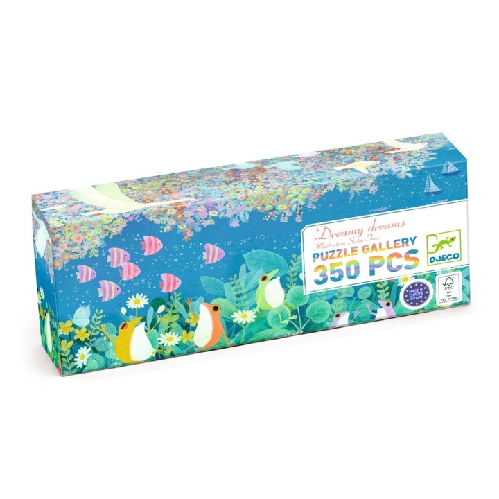 Puzzle galerie Vise, Djeco, 350 piese, +7 ani, 97 × 33 cm