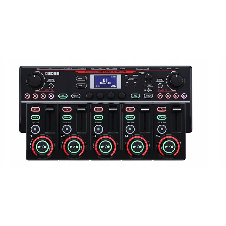Професионален лупър BOSS RC-505 MKII с 5 канала, множество ефекти, 32-bit, 99 памети