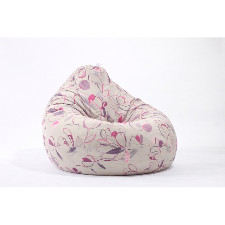 Fotoliu Nirvana Grande Pufrelax, Material Textil - Flower Buds