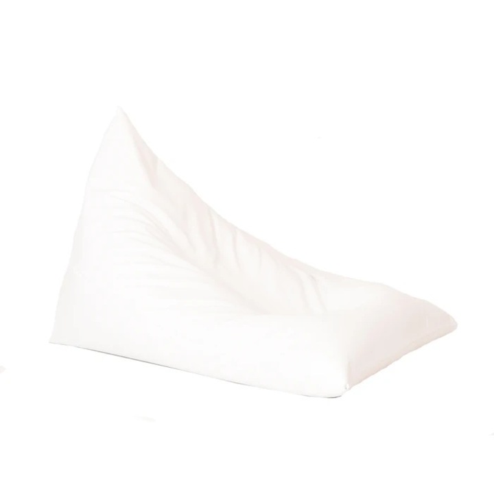 Fotoliu sac Kudos Pufrelax, Material Impermeabil - Alb