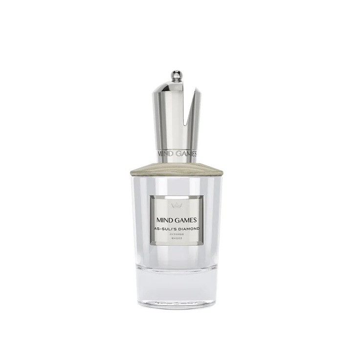 Parfum unisex Mind Games As-Suli's Diamond, 100 ml, note florale și lemnoase, sticlă elegantă