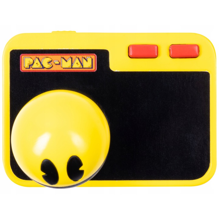 Consola TV Tetris Plug & Play, controler wireless, design PAC MAN, 4 moduri de joc, dimensiuni controler 7,7x5x2,1cm
