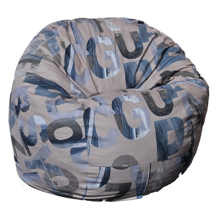Fotoliu Matusalem Pufrelax, Material Textil - Army Scrabble