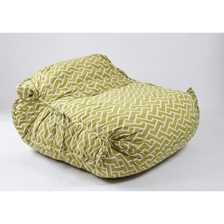 Magic Pillow XXL Pufrelax babzsákfotel, textil anyag - Zippity Green
