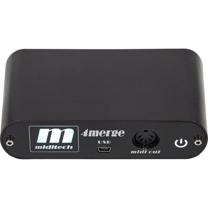 Miditech Midi 4merge, 4 bemenet, alumínium, fekete, MIT-00164