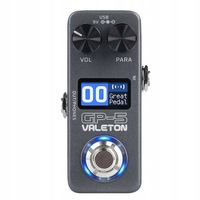 Procesor sunet Valeton GP-5, multiefecte, 198 efecte, 100 presete, metalic, 132x75x29mm