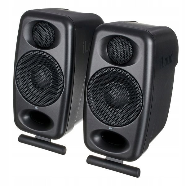Set 2 monitoare active IK Multimedia iLoud Micro Monitor PRO, bi-amp 50 W RMS, calibrare digitala automata compatibila cu X-Monitor, Negru