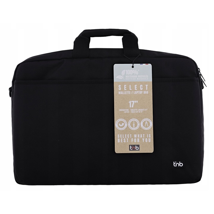 T'nB laptoptáska, vízálló tok laptophoz és tablethez 17", szíjjal