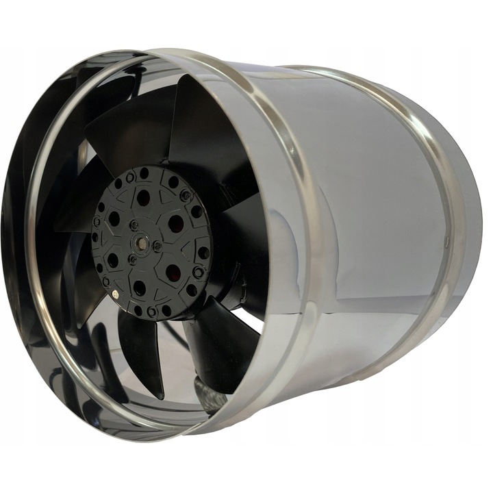 Ventilator canal Vokker, turbina 200mm, 885m3/h, 52dB, 70C, 50W