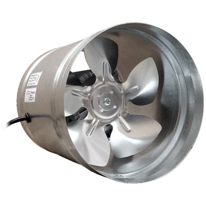 Канален вентилатор Vokker VKO250, 810m/h, 1300rpm, 10W, 40W, 48dB, -30C...+40C