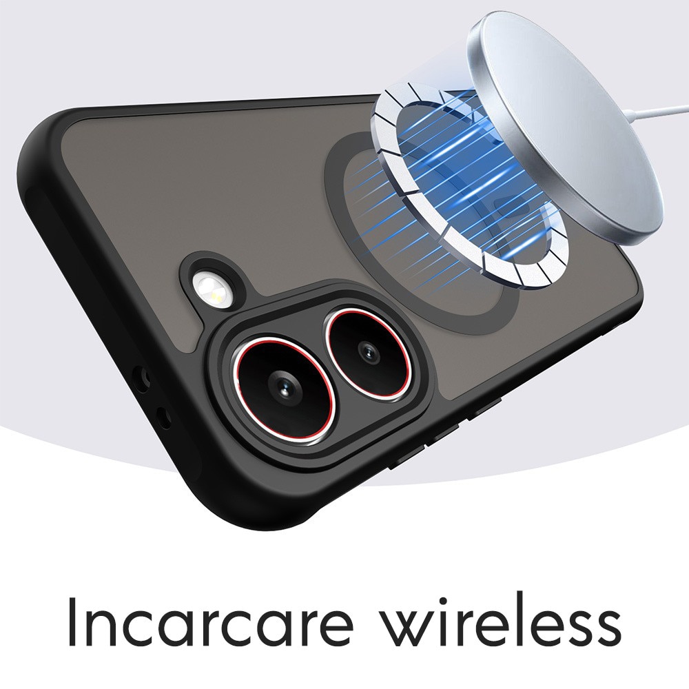 Husa pentru Xiaomi Redmi 15 4G / Redmi 15 5G Daden® HaloFrost II, MagSafe, Antisoc, Incarcare wireless, Calitate Premium, Negru