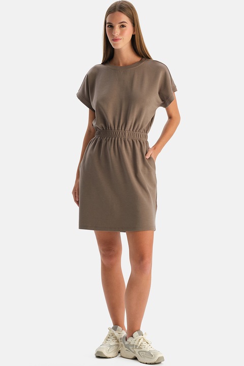 DAGI, Rochie scurta evazata, Maro taupe