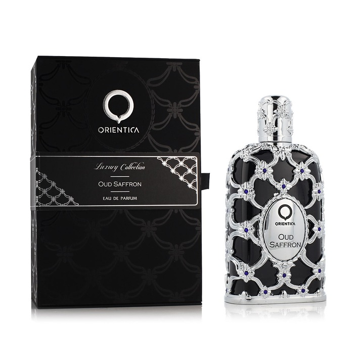 Apa de parfum unisex Orientica Oud Saffron, 150 ml, parfum oriental-lemnos-condimentat, design elegant