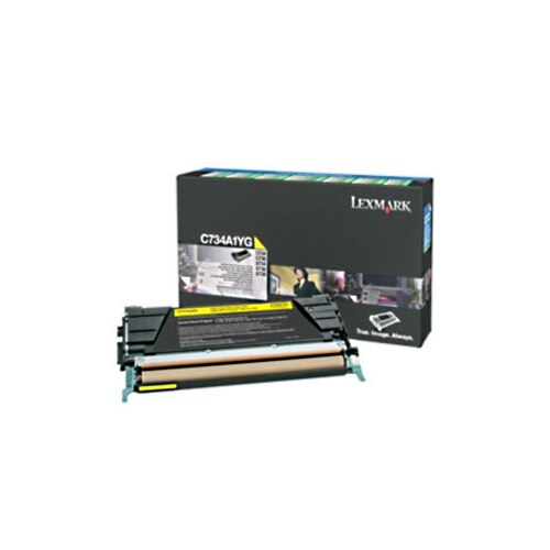 Toner Lexmark 0C734A1YG Galben