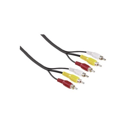 Cablu Video Hama 3 RCA (phono) Plugs - 3 RCA (phono) Plugs, 2 m