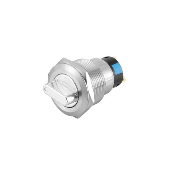 Alumínium nyomógomb 12V, 19mm