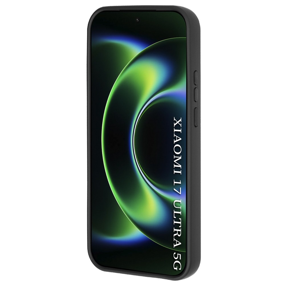 Husa pentru Xiaomi 17 Ultra Daden® Glinth, Suport Inel, Antisoc, Calitate Premium, Fumuriu cu Margini Negre