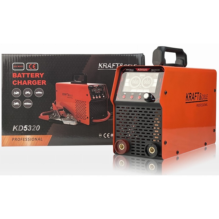 Redresor baterie auto KRAFT&DELE KD5320, 12V/24V, 55A, pornire 500A, 50-800Ah