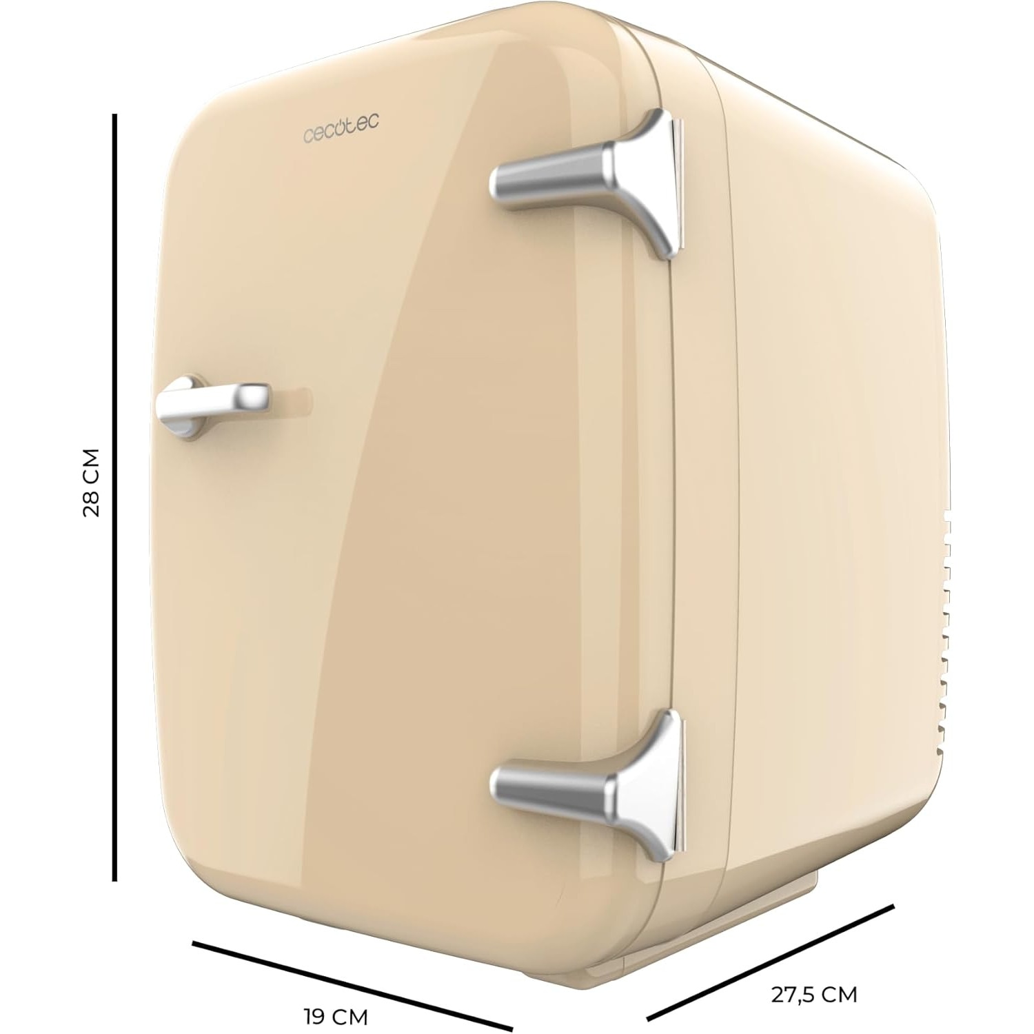 Mini Frigider 4L Cecotec Havanna Cream, Racire & Incalzire, 12V/220V, Portabil
