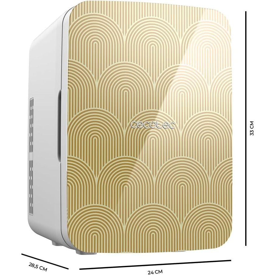 Mini frigider Cecotec 10L Bahamas Gold, racire si incalzire, 12V/220V, portabil