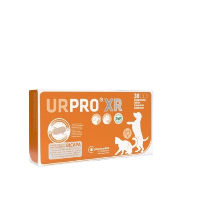 Supliment nutritiv pentru tractul urinar la caini si pisici URPRO XR, 30 tablete