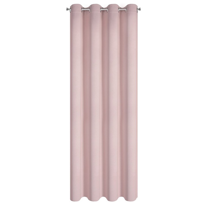 Eurofirany dimout függöny, 140x250cm, rózsaszín, 8 rögzítő, strapabíró anyag