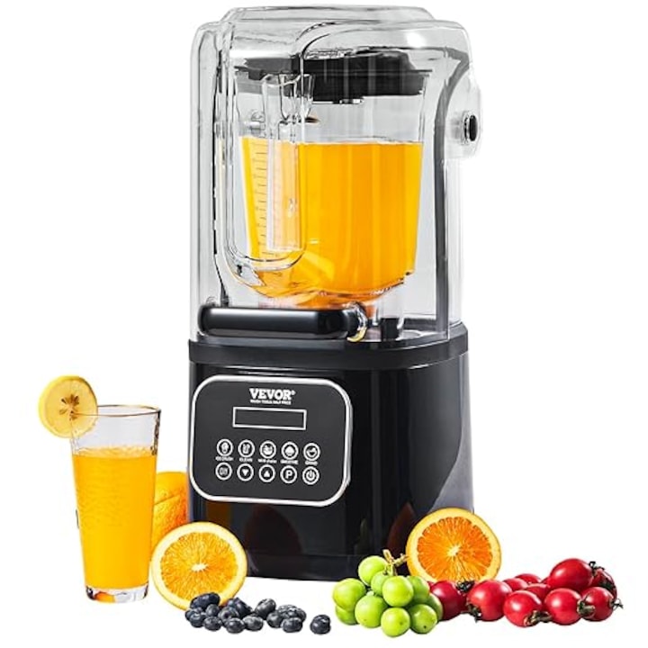 Mixer, Solac, BA5618 Pro Chef 1501, putere 1500 W, 4 lame inox, Negru