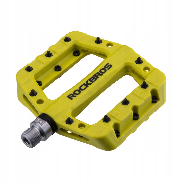 Педали за велосипед Rockbros платформа найлон жълт 12x10.5x2cm