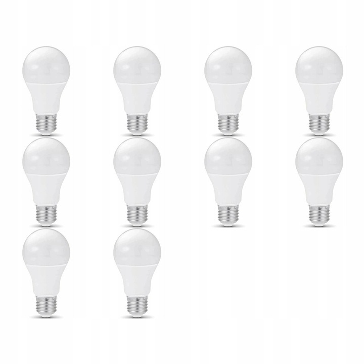Ecolight E27 LED izzók 20W 3000K, 10 darabos szett, 2000lm, méretek 70x138mm