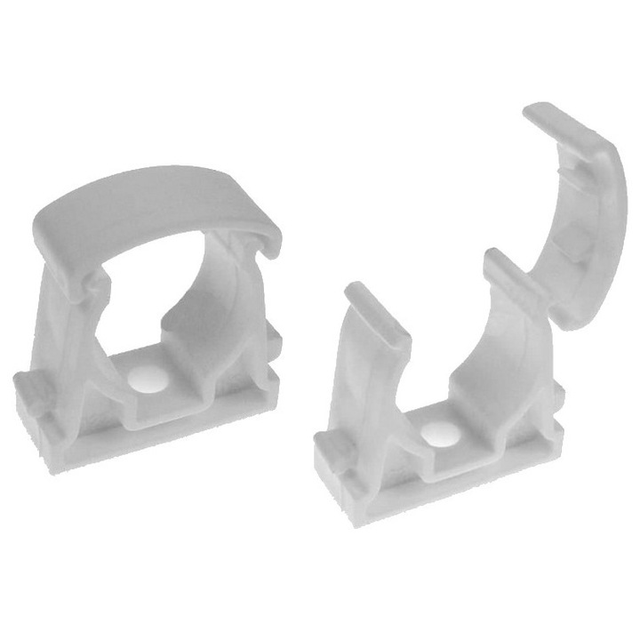 Zárható kábelrögzítő 22mm, PVC, fehér, 100 darabos szett