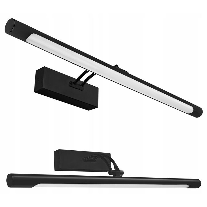 Aplica LED 15W, neagra, cu sursa integrata, pentru iluminat, set inclus