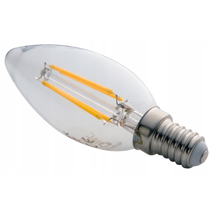 Bec LED E14 8W Filament, Lumenix, 4500K, 95x35mm, 10 darabos készlet