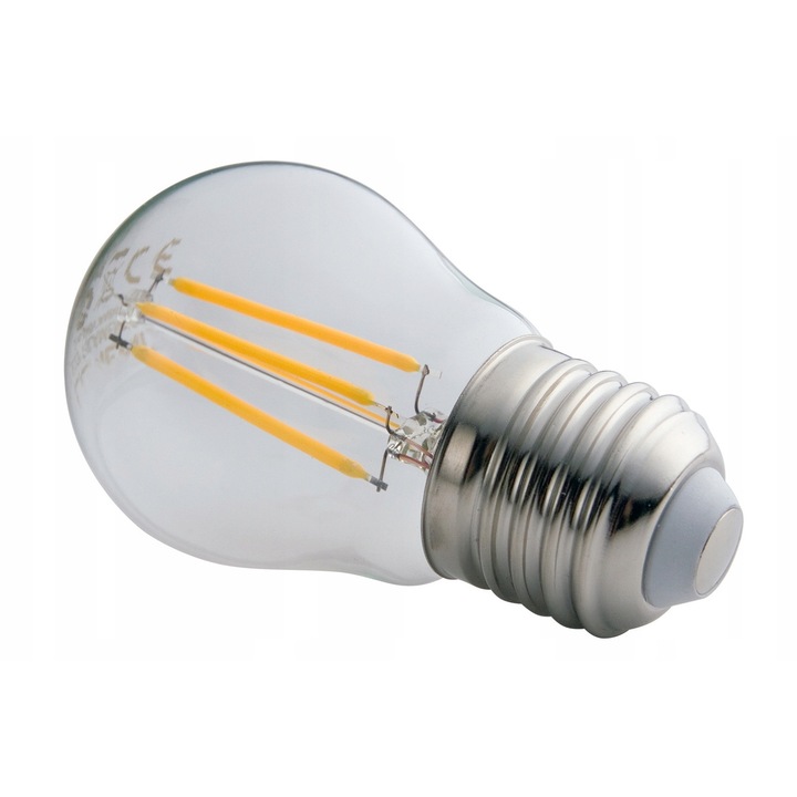 10 darabos készlet, Lumenix LED izzó üveg filament E27, 1W (10W-nak megfelelő), 100 lm, meleg fehér 3000K, IP44