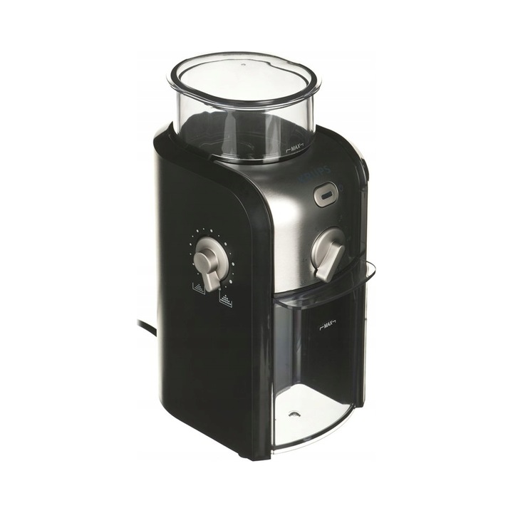 Rasnita cafea Krups GVX242, 17 trepte, inox mat, 12x14x26cm