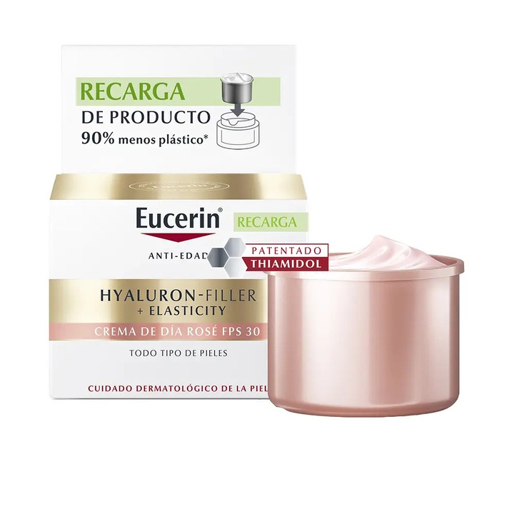 Eucerin Hyaluron-Filler+Elasticity nappali krém utántöltő, SPF 30, 50 ml, rózsa, öregedésgátló