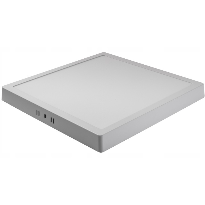 Комплект 3 броя LED панел за таван Lumenix 24W, повърхностен монтаж, опалов дифузер, 1920 lm, Бял, 285x285x30 mm