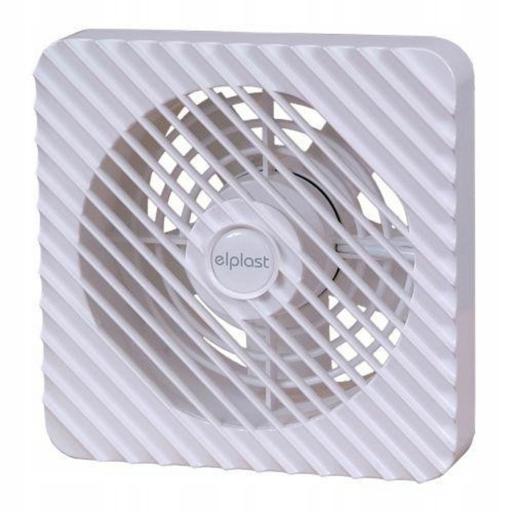 Канален вентилатор ELPLAST, 150мм, 22W, 200м3/ч, стенен монтаж, бял