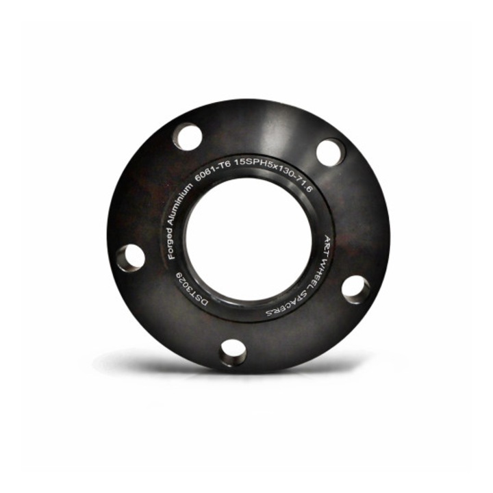 Distantier janta auto 20 mm 5x130 centrare 71.6 aluminiu forjat negru Cod: DST3030