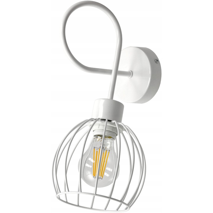 Berge Applikáció, fali és mennyezeti lámpa, fém, fehér, E27, 60W, modern design