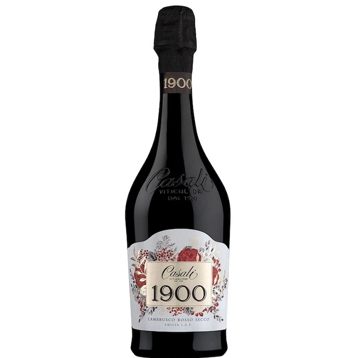 Vin spumant rosu 1900 Lambrusco Rosso Secco, 0.75L