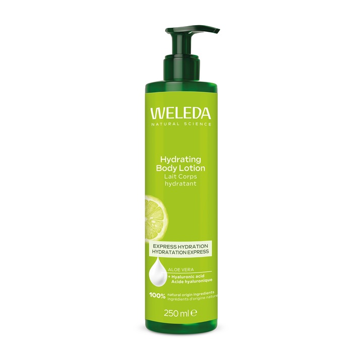 Weleda hidratáló testápoló balzsam, citrusos, aloe verával és kókuszolajjal, 200ml