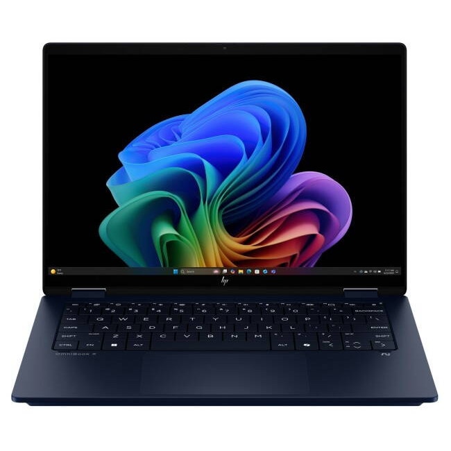 Laptop HP OmniBook X Flip Intel Core Ultra 5 226V 14inch 2K OLED 16GB 512GB Windows 11 Home Albastru