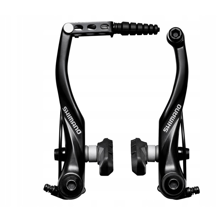 Set frane bicicleta Shimano BR-T4000 V-Brake, aluminiu, 400g, negru