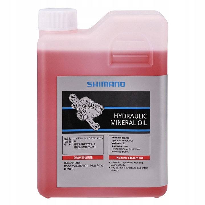 Shimano ásványi olaj hidraulikus fékekhez, 1000 ml, magas hőhatékonyság, ultra alacsony viszkozitás