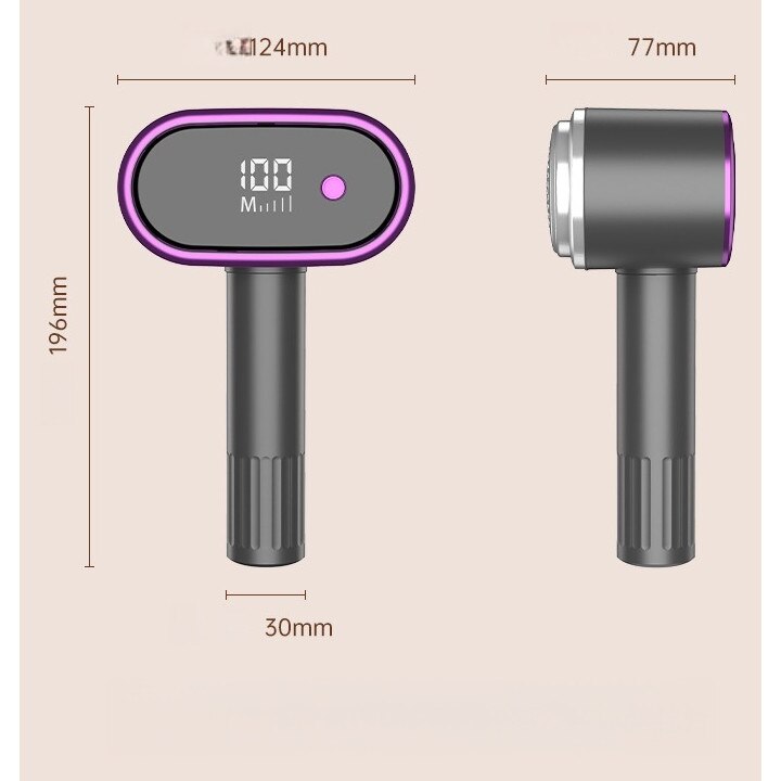 Masina de tuns scame de pe haine, pentru tunsul blanii, 5 trepte de reglare, ORBER, incarcare USB, 8 capete de taiere, grilaj curbat 3D, procesor dual-core, 196 × 124 × 77 mm, ABS, gri