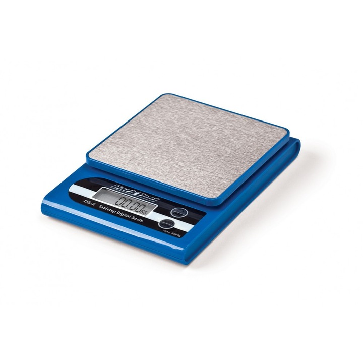Cantar electronic de masa Park Tool DS-2, 110x110mm, 3000g, alimentat cu baterie CR2032