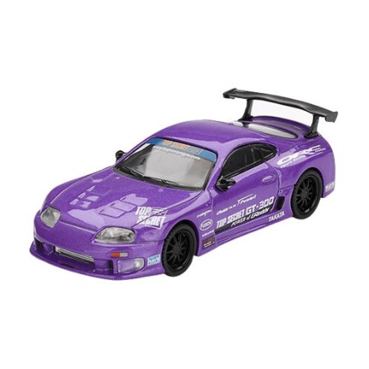 Macheta auto Toyota Supra MK4 (A80) Top Secret GT-300 Top Secret Purple 2014 1:64 Mini GT MGT01067-L